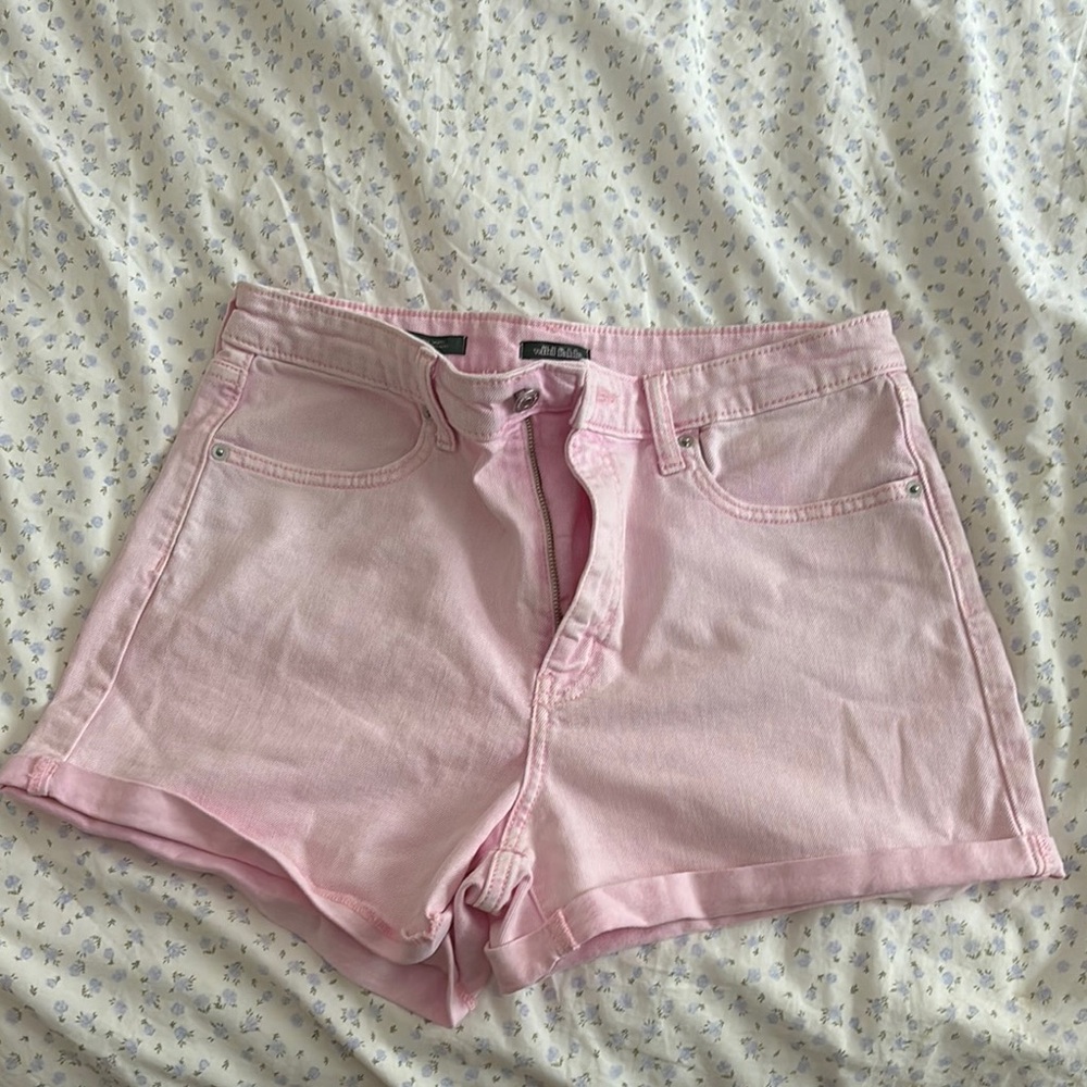 Wild Fable Pink High Waist Denim Shorts